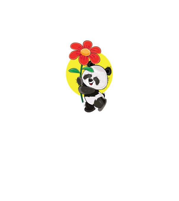 Dragoste panda model negru pe tricou