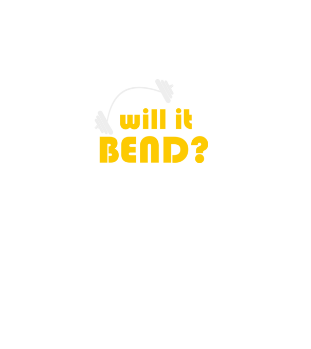 Will it bend model negru pe tricou
