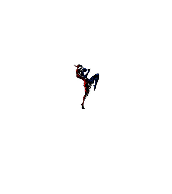 Muay Thai model albastru jeanși pe tricou