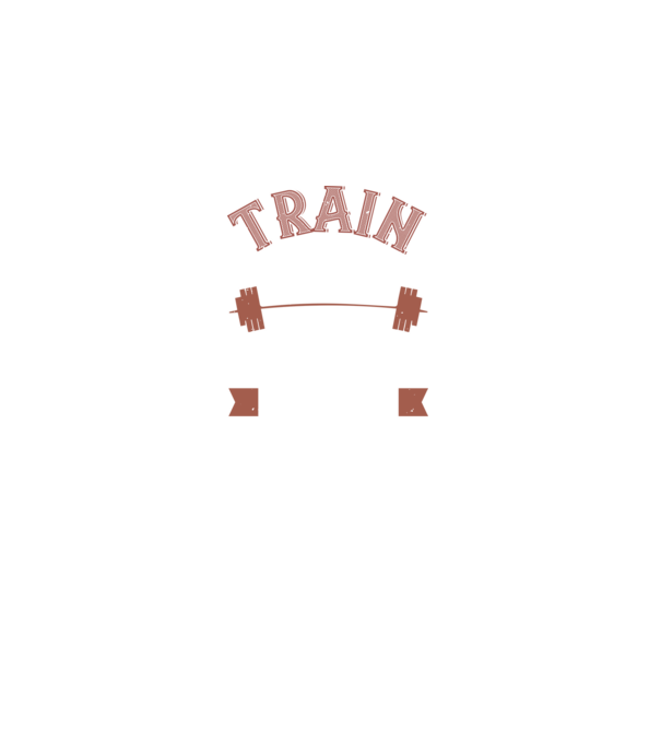 Train Hard model negru pe tricou