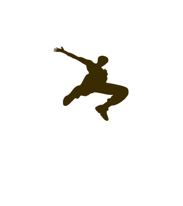 Logo Parkour model dusty pink pe tricou