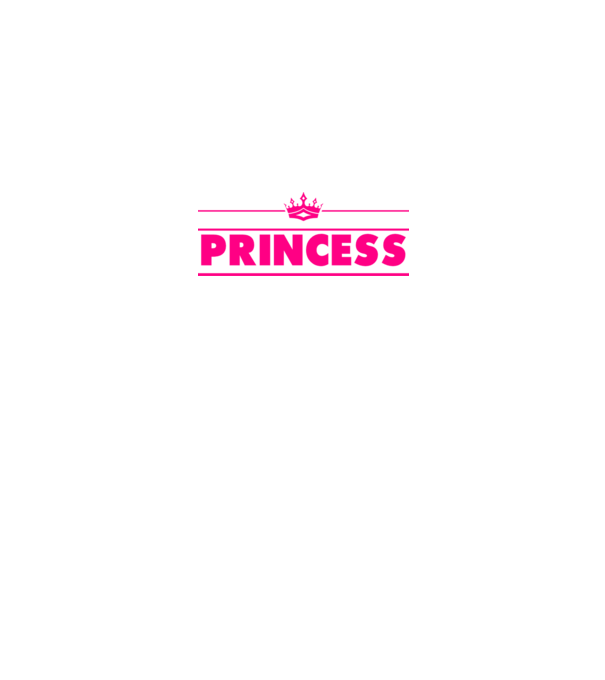 Princess model alb pe tricou