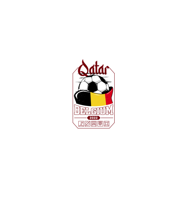 Qatar teams Belgium model negru pe tricou