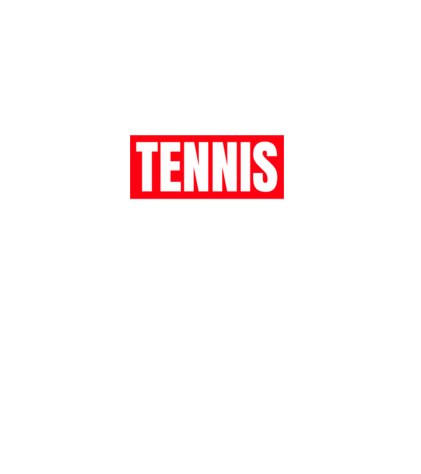 TENNIS HERO model negru pe tricou