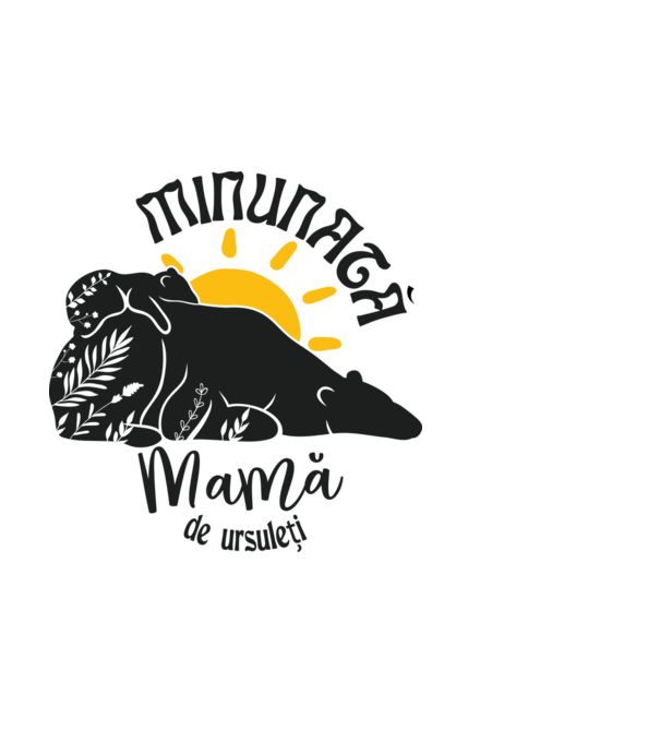 Minunată mamă de ursuleți model alb pe tricou