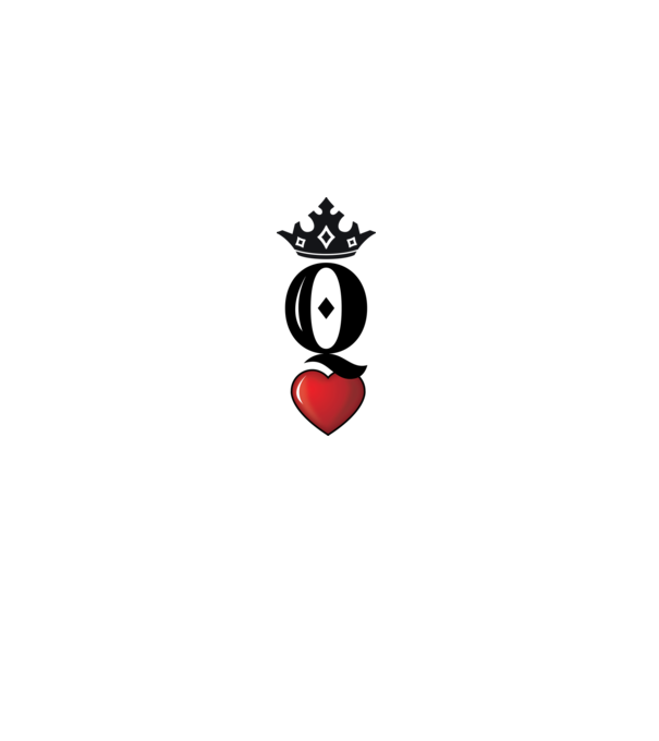 Cuplu HeartQueen model alb pe tricou