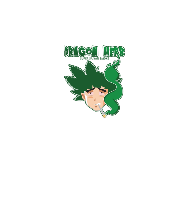 dragon herb smoke model negru pe tricou