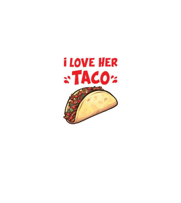 Couple TACO model alb pe tricou