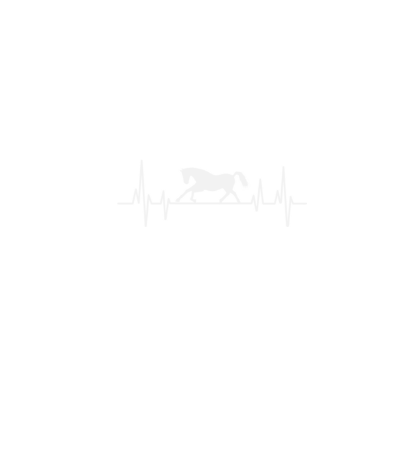 horse heartbeat model negru pe tricou