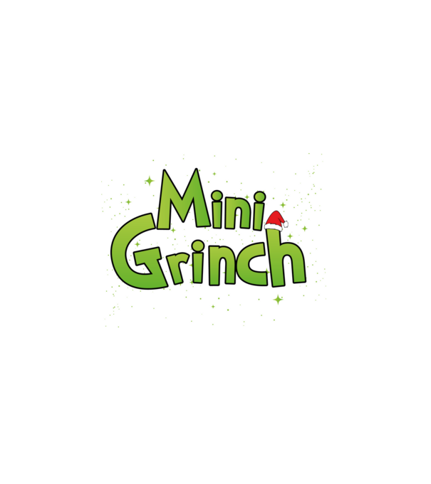 Grinch Family Mini Grinch model negru pe tricou