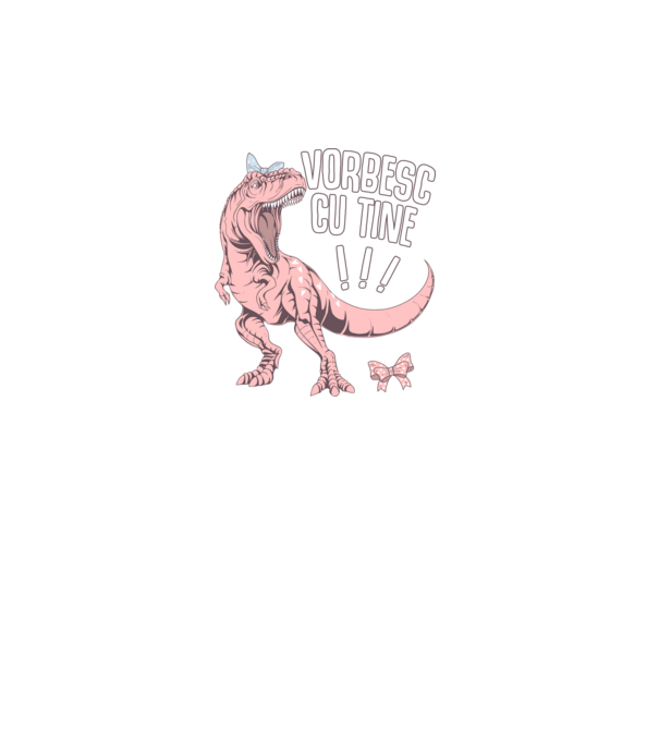 Vorbesc cu tine! #mamasaurus model negru pe tricou