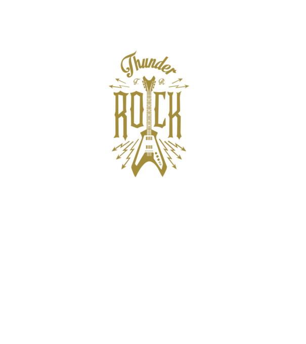 Thunder Rock model negru pe tricou