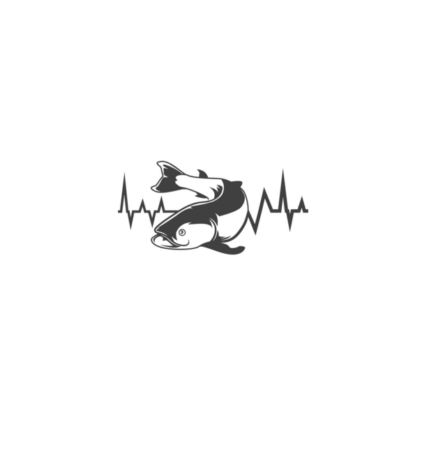 Fish model alb pe tricou