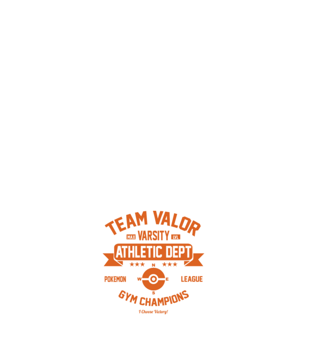 Valor champions model alb pe tricou