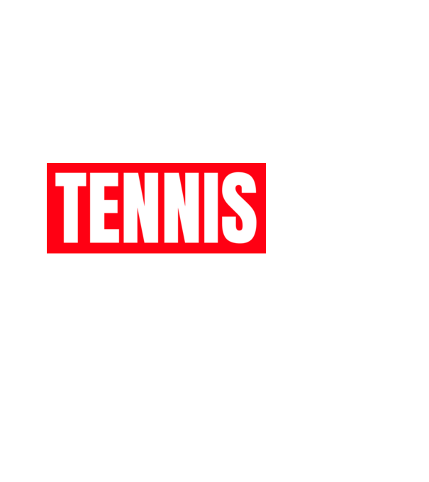 TENNIS HERO model negru pe tricou