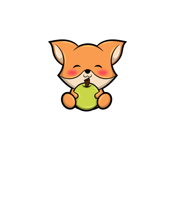 Baby Fox model alb pe tricou
