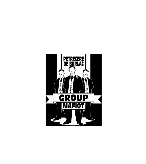 Group Mafiot model negru pe tricou