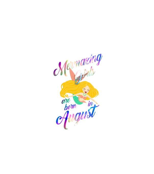 Mermazing girls are born august model negru pe tricou