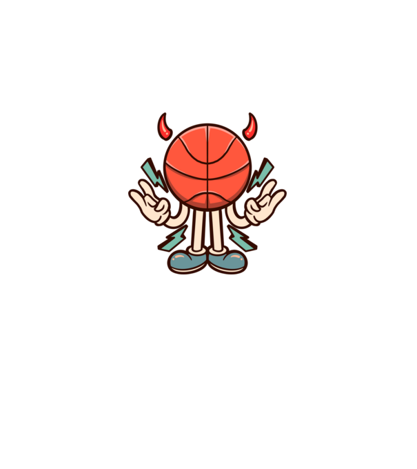 Evil basketball model negru pe tricou