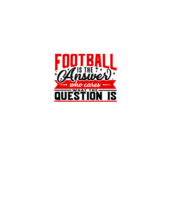 Sport is the answer FOTBALIST model alb pe tricou