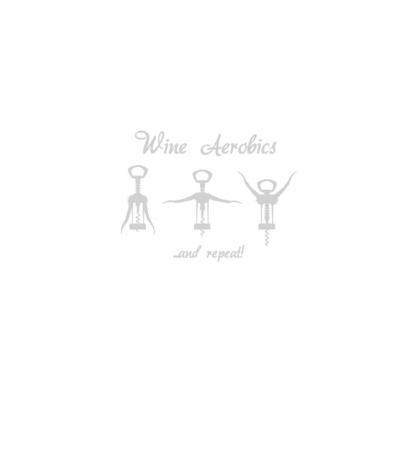 Wine Aerobics model negru pe tricou