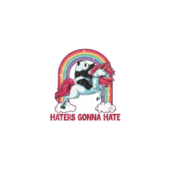 HATERS GONNA HATE model alb pe tricou
