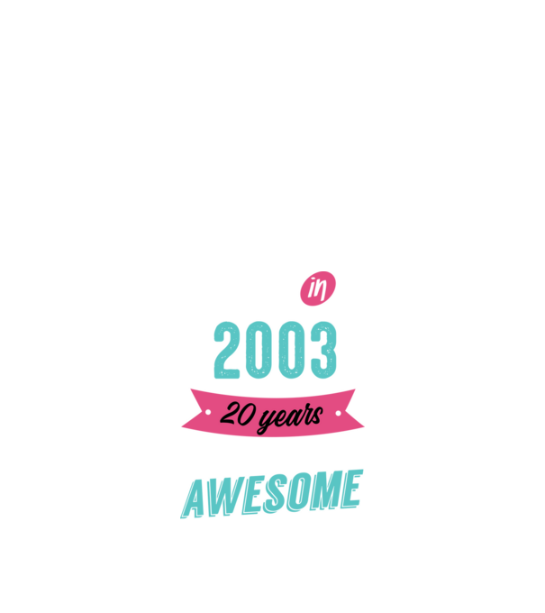 MADE IN 2003 model negru pe tricou