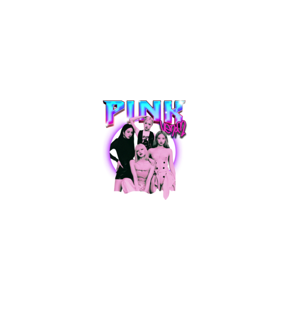 BLACKPINK pink venom model negru pe tricou