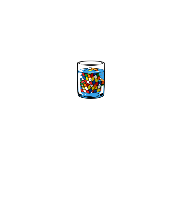 Rubik Ice model alb pe tricou