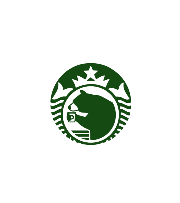 Bear Bucks model alb pe tricou