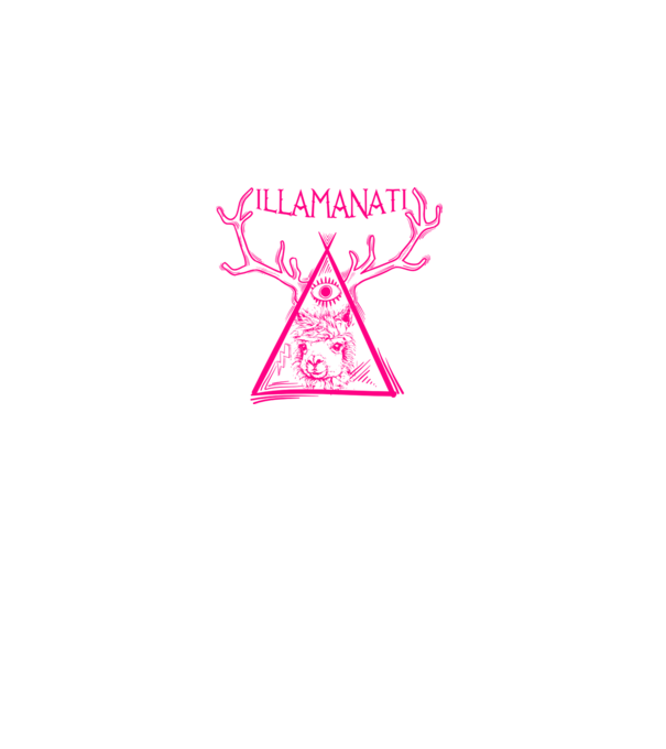 Illamanati model alb pe tricou
