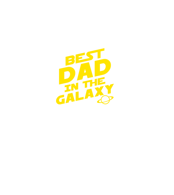 Best dad in the galaxy model negru pe tricou