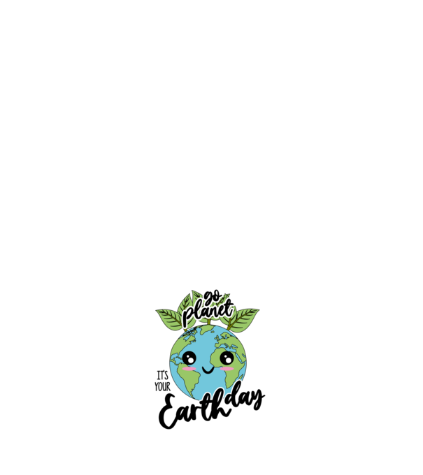 Go planet its your earth day model negru pe tricou