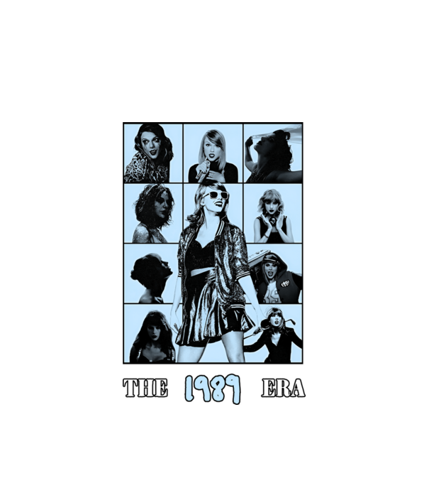 Taylor Swift ERAS blue model alb pe tricou