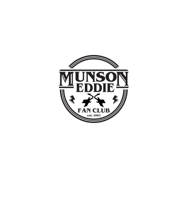 eddie munson fan club est 1983 model gri pe tricou