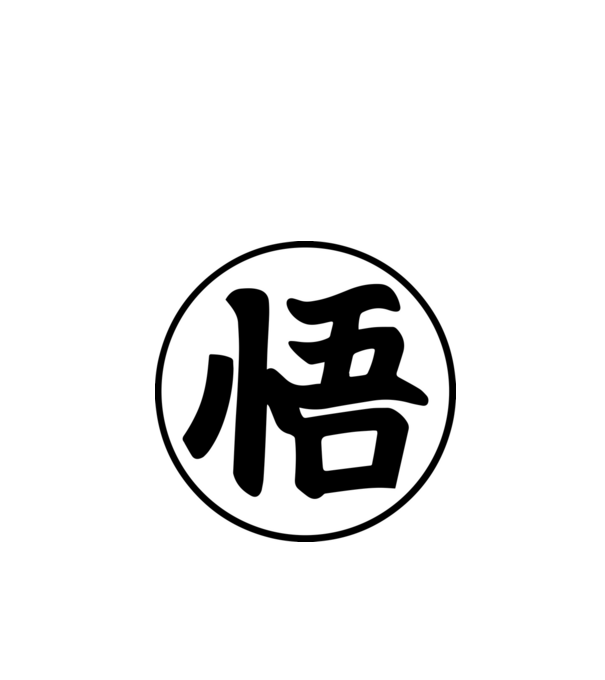 Dragonball logo model roșu pe tricou