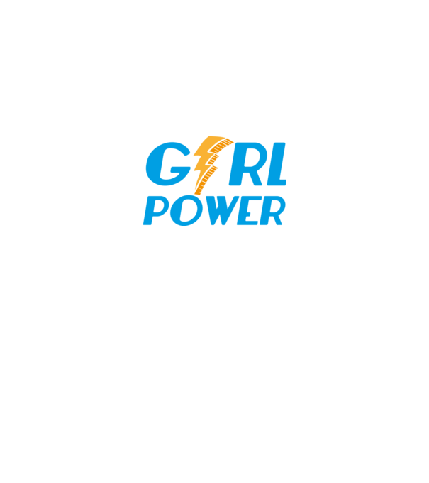 GirlPower model negru pe tricou