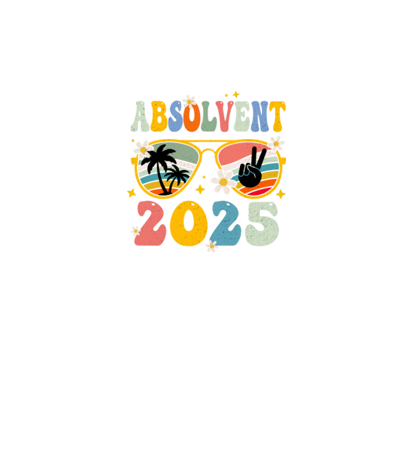 Absolvent 2025 model negru pe tricou