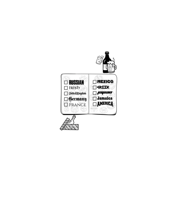 Bachelor Party World tour model negru pe tricou