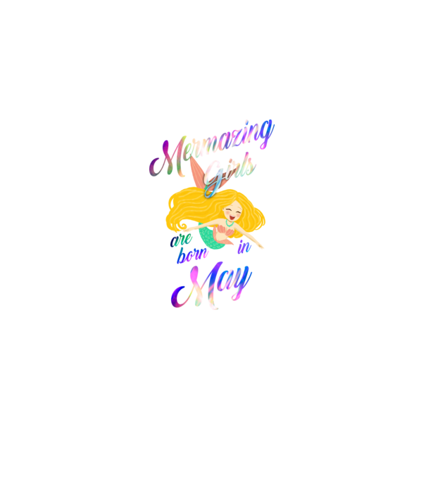 Mermazing girls are born may model negru pe tricou