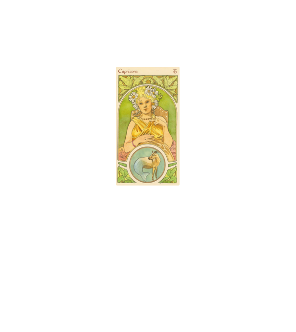 Horoscop Tarot CAPRICORNUL model alb pe tricou