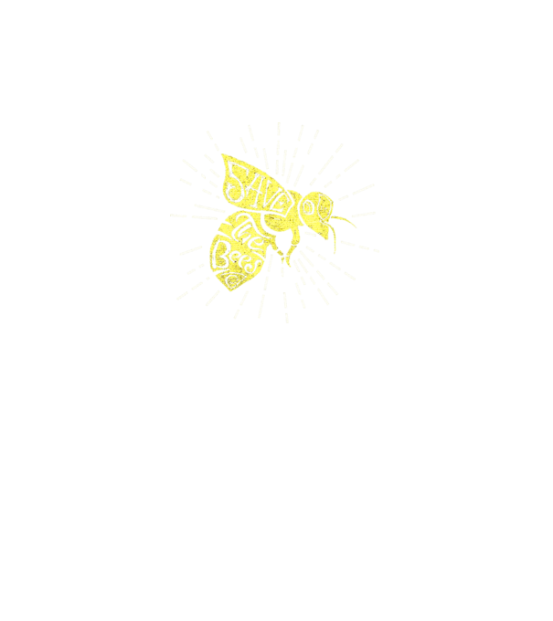 Save the bees model negru pe tricou