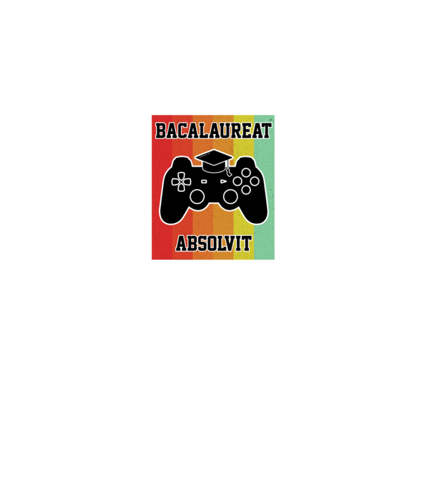 bacalaureat absolvit model negru pe tricou