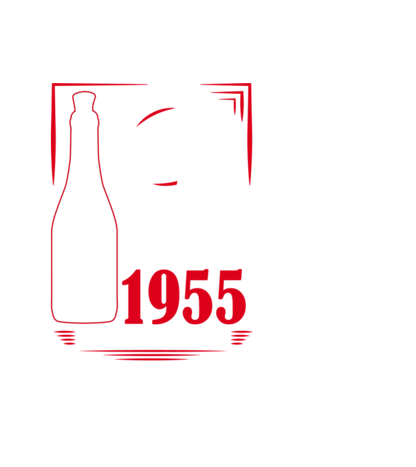 Un Vin Bun 1955 - Negru model negru pe tricou