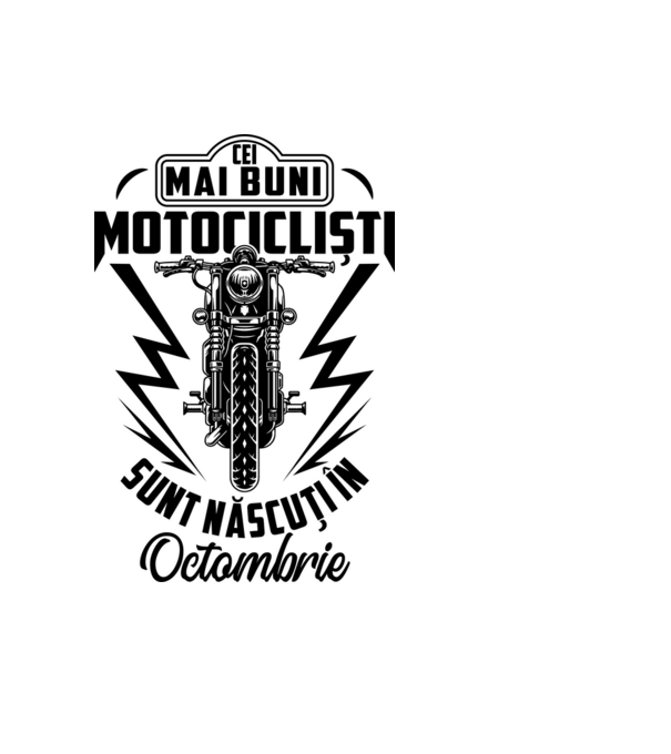 Cei mai buni motocicliști sunt născuți în Octombrie model albastru deschis pe tricou