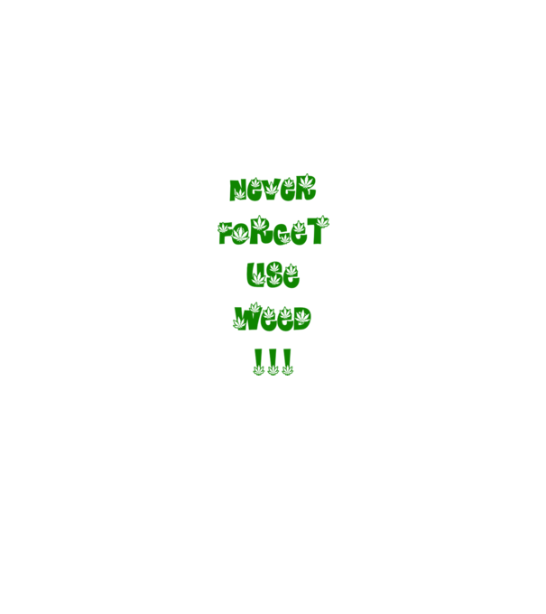 Weed model alb pe tricou