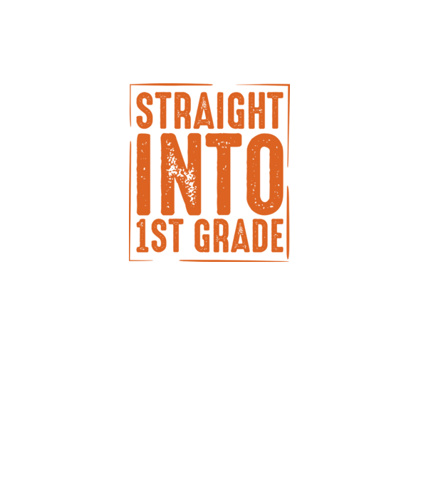 Straight into 1st grade model negru pe tricou