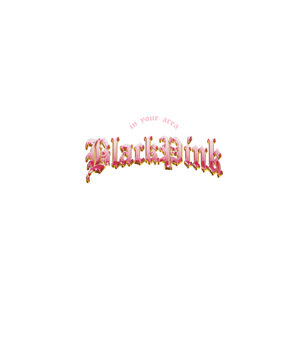 BLACPINK in your area model negru pe tricou