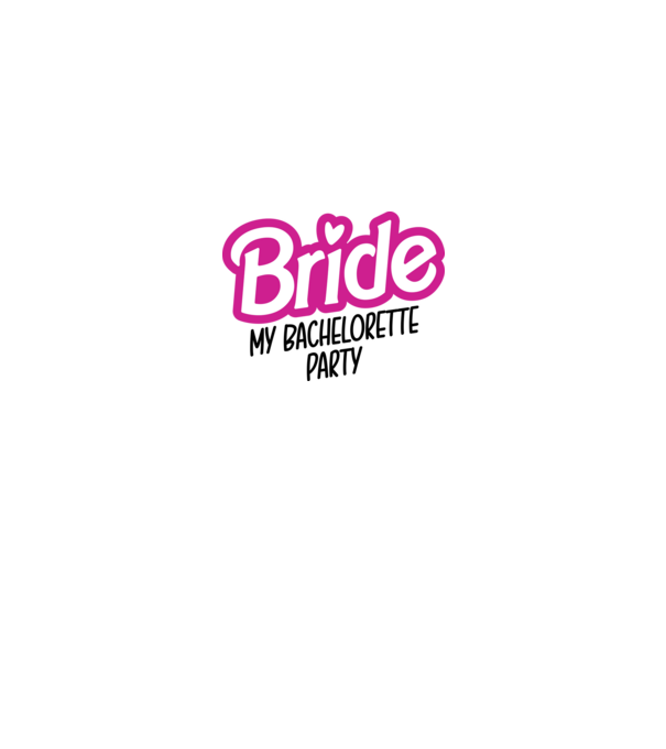 Bride Barbie model alb pe tricou