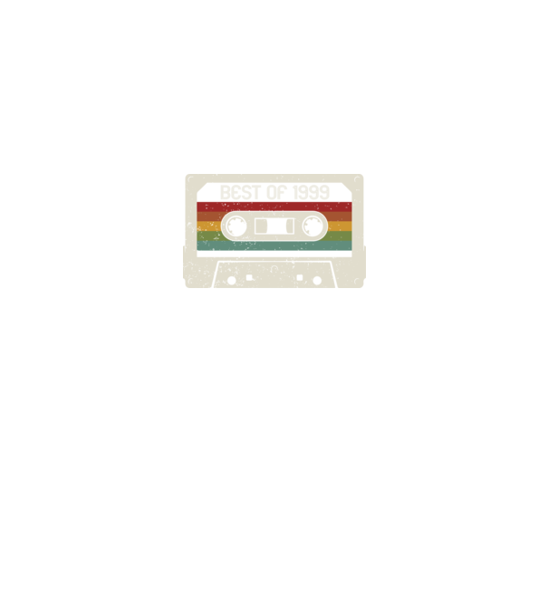 retro tape 1999 vintage model negru pe tricou